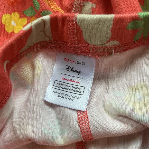 Hanna Andersson‎ Orange Lion King Long John PJ Pajama Set Size 90 (3T) - Picture 6 of 8